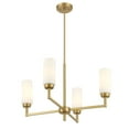 thumbnail image 5 of Meridian M100129MBK 4-Light Chandelier in Matte Black, 5 of 7