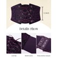 thumbnail image 5 of Pidzorl Women's Renaissance-Inspired Corset Belt, Elastic Wide Waist Belt for Dresses and Outfits, 5 of 7