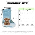 thumbnail image 6 of COEQINE Christmas Leg Cast Cover Highland Cow Cast Sleeve for Foot Leg Protector Medium Machine Washable Leg Cast Sock Cover Reusable Cast Covers for Shower Leg Xmas Gifts for Kids, 6 of 7