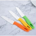 thumbnail image 4 of Cuchillo de cocina de 3 piezas con funda protectora, hoja de acero especial, revestimiento antiadherente, afilado, cuchillo de chef, cuchillo para verduras, 4 of 4