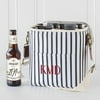 Personalized Striped Bottle Cooler