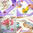thumbnail image 4 of Art Supplies, 272 Pack Art Set Drawing Kit for Girls Boys Teens Artist, Deluxe Gift Art Box with Trifold Easel, (Purple), 4 of 8