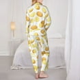 thumbnail image 3 of Pajamas for Women Set - cartoon Potato Pattern Comfy Long Sleeve Button Up Pajama Sets for Women 2 Piece, Soft Sleepwear Nightwear Pjs Lounge Sets for Women with Pockets, 3 of 6