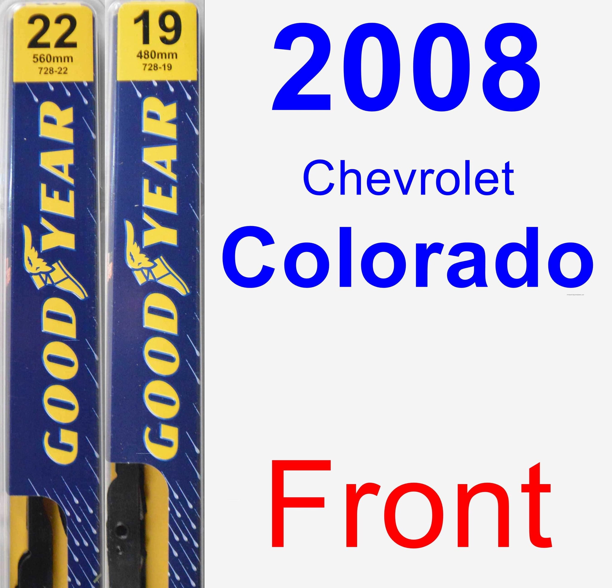 2008 Chevrolet Colorado Wiper Blade Set/Kit (Front) (2 Blades