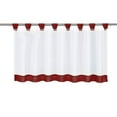 thumbnail image 3 of Customize Cafe Window Curtain Kitchen Curtain Tier #1 35x18 Inch, Wine Red 1 35x18 Inch Wine Red, 3 of 6