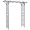 Gray 414, variant on Raised Garden Bed with Trellis for Climbing Plants, Wood-Plastic Composite Planter Box with Drainage Gap, Freestanding Trellis Planter for Outdoor Patio Deck, 28.25x15x59 Inches, Brown