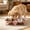 38#Pink, variant on Elevated Double Cat Dog Bowl Iron Stand, Tilted Neck Protection Anti Spill Feeding Tray, Non Slip Stable Stainless Steel Bowls for Small Medium Pets Healthy Eating