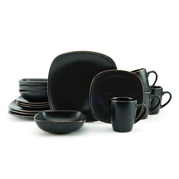Pfaltzgraff® Decker 16-Piece Dinnerware Set, Black