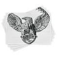 thumbnail image 1 of Ambesonne European Place Mats Set of 4, Italian Rome Heraldry, Standard Size, Black White, 1 of 6