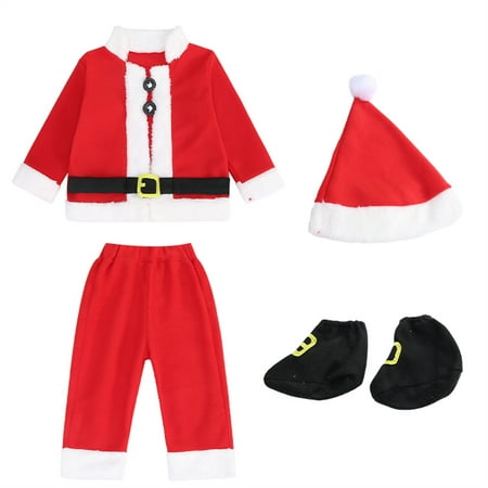 

Toddler Kids Baby Girls Christmas Suit Fashion Cute Solid Color Long Sleeve Ruffles Bow Peplum Flare Pants Hat Velvet Sweatshirt Top Bell Bottoms Pants Clothes Sets 2-9Years