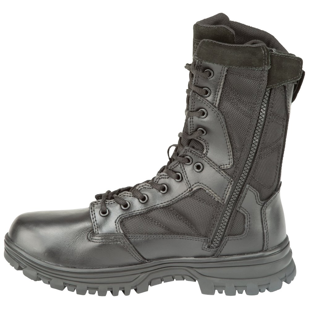 5.11 Work Gear EVO 8-Inch Waterproof Boots, Side Zip Access, Full-Length EVA Midsole, Black, 7/Regular, Style 12312 - image 2 of 4