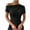 Black, variant on Oplxuo Off Shoulder Tops for Women Dressy Blouse Casual Short/Long Sleeve Ruched Asymmetrical Business Work Shirts