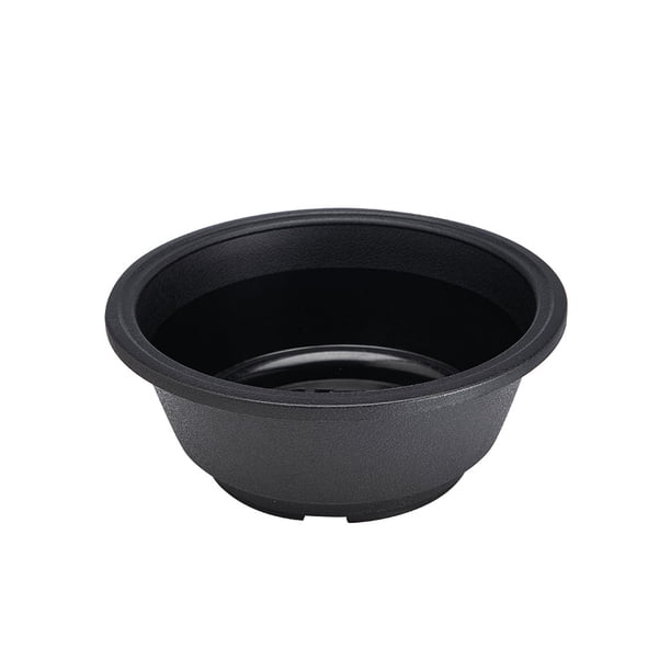 Monstrate Maceta para suculentas, bandeja para flores, diseño hueco, borde liso, accesorio DIY, platillo para plantas, decoraciones para interiores y Jardín y Patio Negro Monstrate HA080237-03B