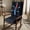 Blue, variant on Rocking Chair Cushion, Set of 2, with Thicken Seat & Lumbar Support Back Cushion, Ergonomic Chair Cushion Non-Slip Bottom with Ties for Indoor/Outdoor Rocker, Office Chair, 22X17 Inch, Cream Color