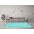 thumbnail image 3 of Ahgly Company Indoor Rectangle Oriental Light Blue Modern Area Rugs, 8' x 10', 3 of 4