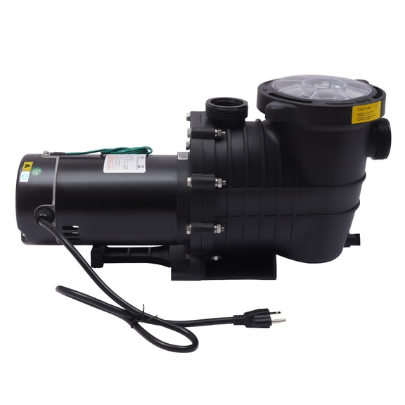 Miumaeov 1.5HP Above Ground/In-Ground Swimming Pool Pump Single-Speed 1/2" NPT 110V-120V 100 GPM Max Flow Equipped with a Filter Basket
