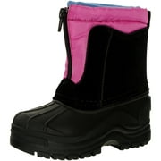 Totes Girl's Snowdrift Fuchsia Ankle-High Leather Boot - 9M