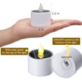 thumbnail image 4 of PYYNA-Solar Candles Outdoor Waterproof, Pack of 6 LED Flameless Solar Tea Lights Candles with Dusk to Dawn Sensor for Windows Outside Lantern Porch Garden Patio Decor, 4 of 4