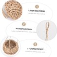 thumbnail image 3 of Hanging Planter Basket Jute Rope Plant Hangers Hand Woven Storage Flower Pot, Indoor Boho Hanging Plant for Home Office Yard Decor, 3 of 7