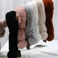 thumbnail image 3 of EeaseMX 1 bufanda de felpa sencilla navideña para niños, cálida y cálida para el cuello con lazo cruzado., 3 of 8