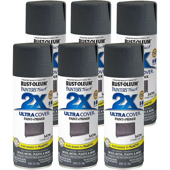 Rust-Oleum 342061-6PK Painter's Touch 2X Ultra Cover, 6 Pack, Satin