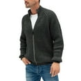 thumbnail image 1 of UKAP Men Cardigans Open Front Outwear Single Breasted Cardigan Sweater Slim Fit Winter Sweaters Deep Gray XXL, 1 of 2