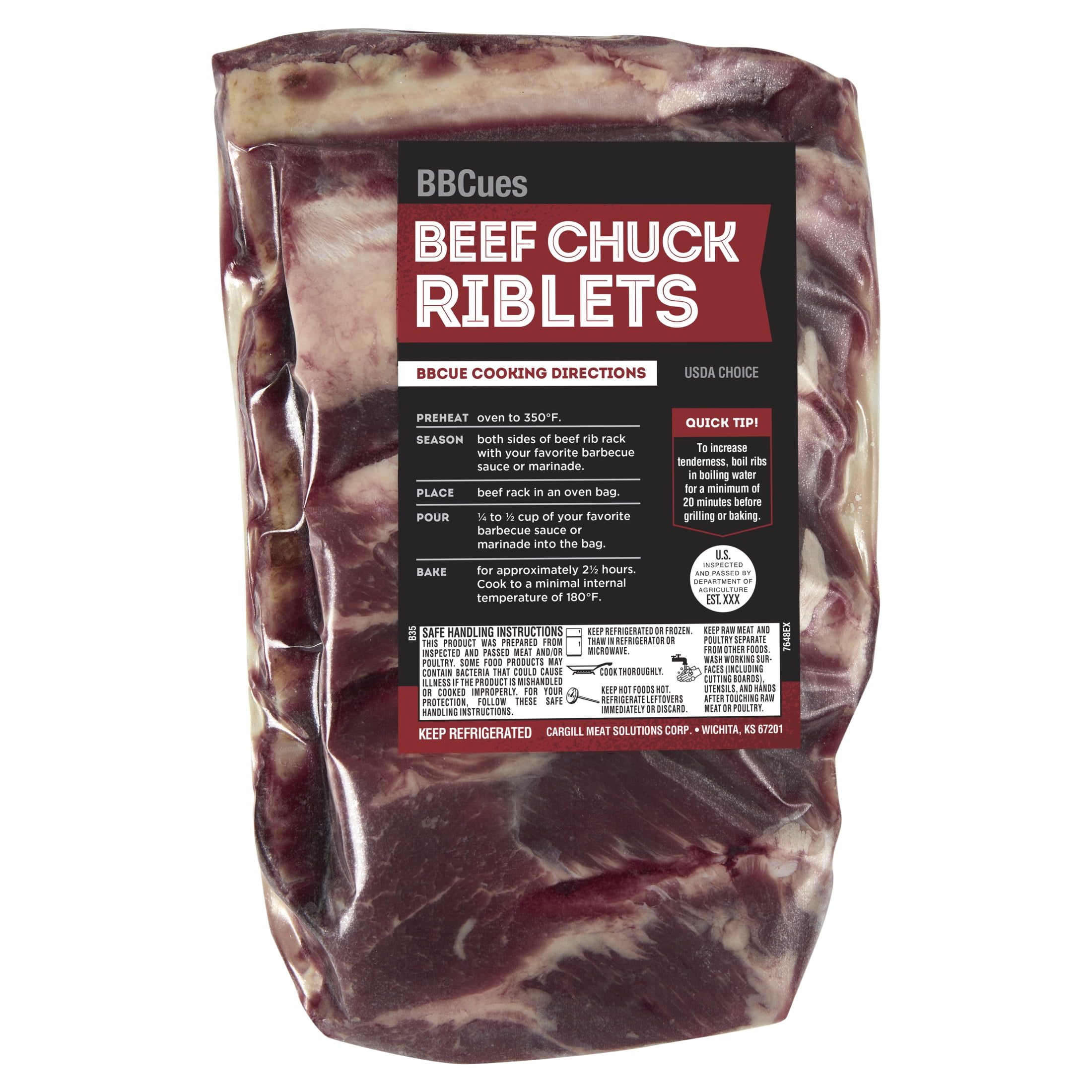 Beef Chuck Riblets, Fresh 1.62.6 lb