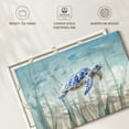 thumbnail image 6 of Elephant Stock Undersea Turtle Wall Art - Horizontal Canvas Wall Art - Living Room Wall Decor - Animal Canvas - Blue And Beige Decor By Danhui Nai - 12" x 8", 6 of 8