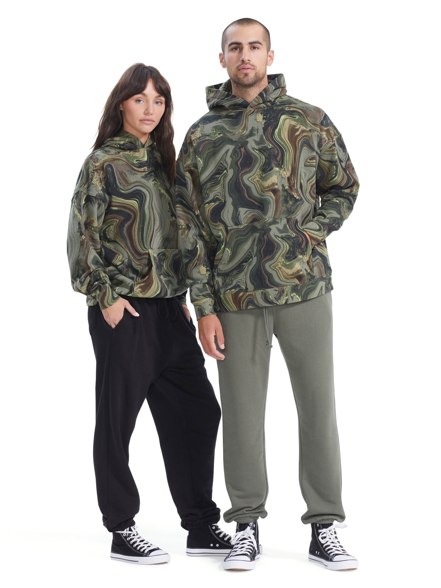 No Boundaries All Gender Oversize Hoodie Sweatshirt, Men's Sizes XS - 3XL