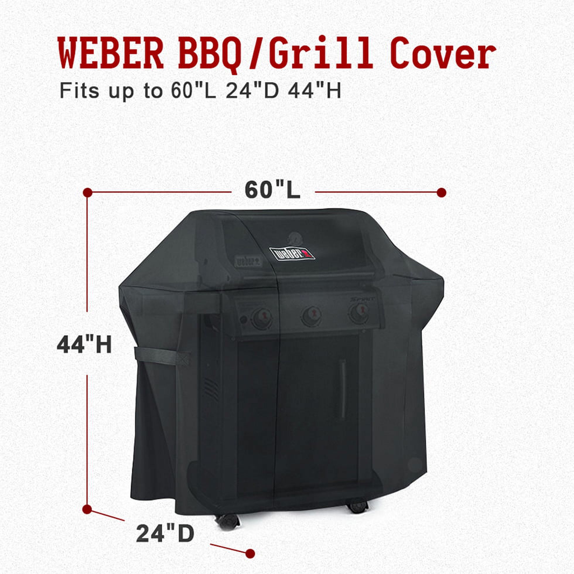 Weber 7107 Grill Cover for Weber Genesis 300 Series and Genesis II Gas Grills (60 X 24 X 44 inches) - image 2 of 5