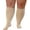 Beige, variant on 1Pairs Plus Size Compression Socks: Wide Calf Compression Stockings for Men Women - Up to 7X Large 20-30 mmHg Compression Hose for Pregnancy Travel Running Nurses