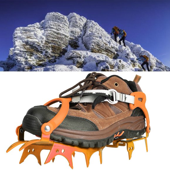 Crampons,1 Pair 14 Teeth Anti Slip Spikes Shoe Grip Spike Modern Innovation