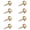 9mm brass color, variant on 8Pcs Antique Sturdy Brass Mirror Mounting Screws With Caps M3Thread Designs