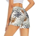 thumbnail image 3 of Fotbe Tropical Leaves Womens High Waist Running Shorts Athletic Workout Quick Dry Shorts for Women with Pockets Gym Yoga Summer Shorts-X-Large, 3 of 9