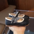 thumbnail image 5 of JDQJBZ Baby's First Walkers Moccasins Closed Toe Bow Princess Shoes for Infant Toddler Girl, 5 of 5