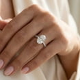 thumbnail image 6 of Pompeii 2 1/2Ct Oval Lab Grown Diamond Engagement Ring in 14k White or Yellow Gold, 6 of 6