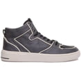 thumbnail image 2 of Guess Verona Mid Sport Men's Hi Top Lace Up Synthetic Sneakers In Coal Size 8.5, 2 of 6