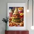 thumbnail image 2 of Diamond Art Kits for Adults - 5d Burger Tower Feast Ice Cream Diamond Painting for Adults, Diamond Art for Adults Beginners, Diamond Painting Kits for Adults for Home Wall Decor, 2 of 7