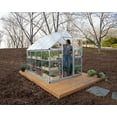 thumbnail image 6 of Palram - Canopia Hybrid 6' x 8' Polycarbonate/Aluminum Walk-In Greenhouse – Silver - with Roof Vent, 6 of 15