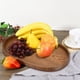 thumbnail image 5 of Bandeja de servicio ovalada de madera Uxcell 15x10" Platter decorativa para el hogar y la cocina, vela, marrón, 5 of 5