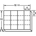 thumbnail image 2 of Compartment Box with 4 to 40 compartments, Plastic, 3 in H x 18 1/2 in W 6745BA, 2 of 2