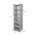 thumbnail image 2 of Organizador de armario colgante MAX Houser, estante de 6 niveles (gris claro), 2 of 6