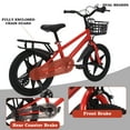 thumbnail image 3 of Vintage Kids Bike with Training Wheels & Basket Kid Bike for 3+ Years Old, 3 of 7