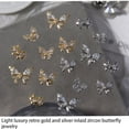 thumbnail image 4 of Butterfly Nails Art Rhinestones Sparkling Nail Diamond Metal Nail Studs Nail Jewels for Nail Decorations Nail Jewelry, 4 of 20