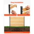 thumbnail image 4 of VEVOR Wood Privacy Fence 1 Panel Slatted Air Conditioner Fence 39" W x 61" L, 4 of 9