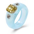 thumbnail image 1 of Anillos lindos de resina acrílica Anillos transparentes coloridos para nudillos de verano Wmkox8yii fajkfhkj1719, 1 of 2