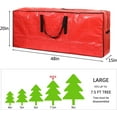 thumbnail image 4 of Christmas Tree Storage Bag - Fits Up to 7.5 ft Holiday Xmas Disassembled Trees with Durable Reinforced Handles & Dual Zipper - Waterproof Material Protects from Dust,Moisture, 4 of 4