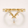thumbnail image 4 of vylahjewellery Marquise Cut Engagement Ring for Women 14K Yellow Gold Vermeil Wedding Ring Vintage Band V Prong Solitaire Bridal Ring, 4 of 5