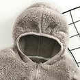 thumbnail image 5 of BXINGOHAI Baby Toddler Girls Boys Fleece Hoody Jacket Zip Up Teddy Coat Shape Warm Winter Outwear Fall Winter Thick Hoodie Coats Clearance Sale Gray,8-9 Years, 5 of 6
