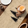 thumbnail image 4 of Table Runner - 72 Inch Long, Brown Farmhouse Kitchen Dining Table Runner Dresser Scarves, Vintage Country Animals Wooden Grain Farmhouse Decor for Coffee Tables Wedding Party Banquet, 4 of 8